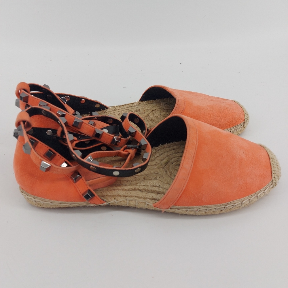 Rebecca Minkoff Suede Studded Espadrille Size 7.5